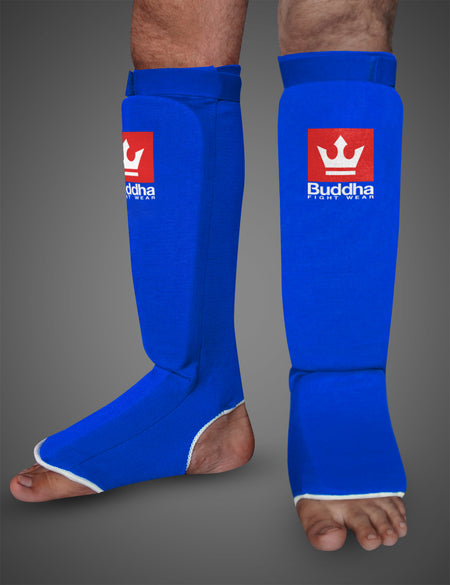Ergonomic Shin Guards - Blue
