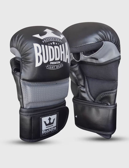 MMA Competition Gloves - Black Grey