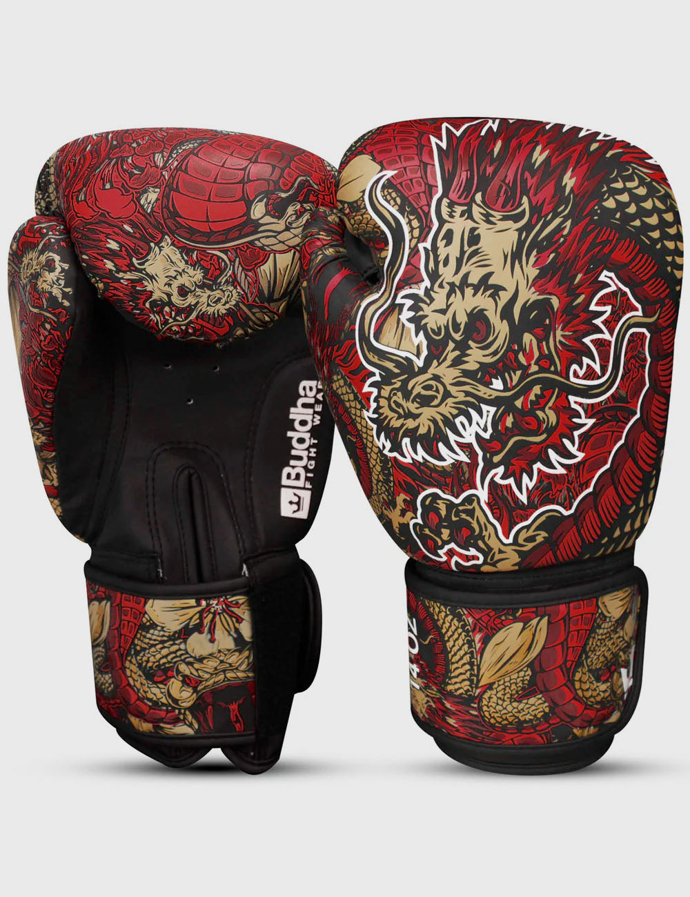 Thai boxing gloves Buddha Fight Wear Fancy Dragon
